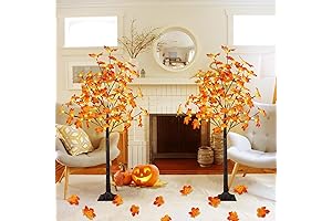 Pre-Lit Artificial Maple Tree Decor for Home and Harvest Celebrations