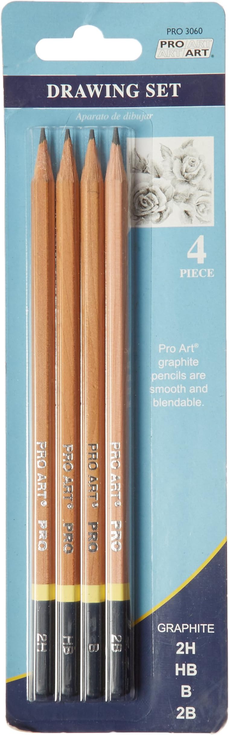 GOLDEN Drawing Set, 4 Count (Pack of 1), Graphite