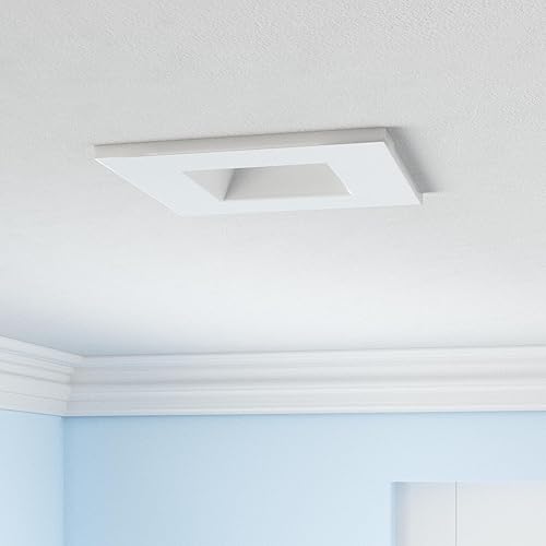 Miniatura 2 de NUWATT Paquete de 4, iluminación LED empotrable cuadrada de 6 pulgadas, 5CCT 2700K3000K3500K4000K5000K seleccionable, 1100 lúmenes 14W, luz