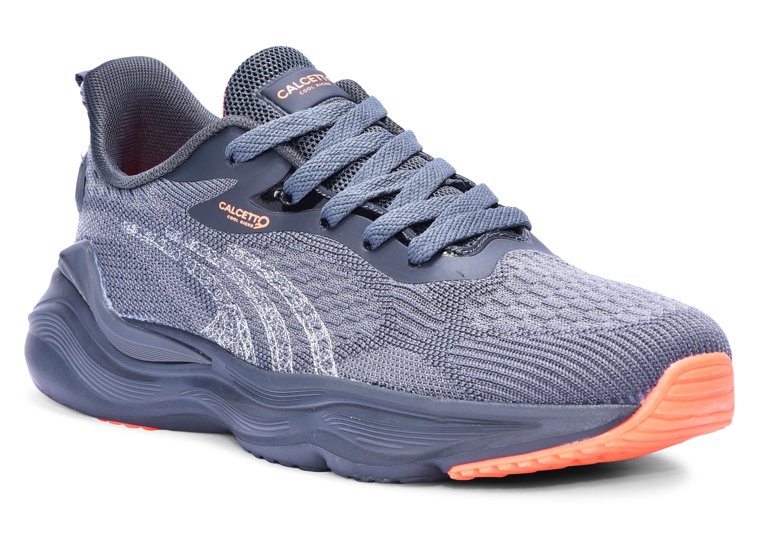calcetto Lightweight Casual Mens Premium Trending Gym Running Sports Shoes CLT-0963 Grey Orange (B0CNLWLQN1) Amazon Price History, Amazon Price Tracker