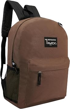 24 Pack 17" Bulk Classic School Backpacks for Students Bookbags, Brown