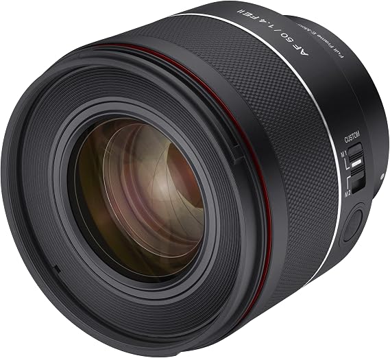 Samyang SYIO5014 AF 50mm f/1.4 Series II Full Frame Lens, Sony E | Fast, accurate autofocus with premium optics delivers sharp photos and smooth video in a compact design.
