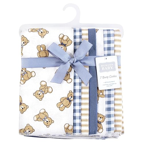 Miniatura 987 de Hudson Baby - Paños unisex de franela de algodón para bebé, avión, talla única