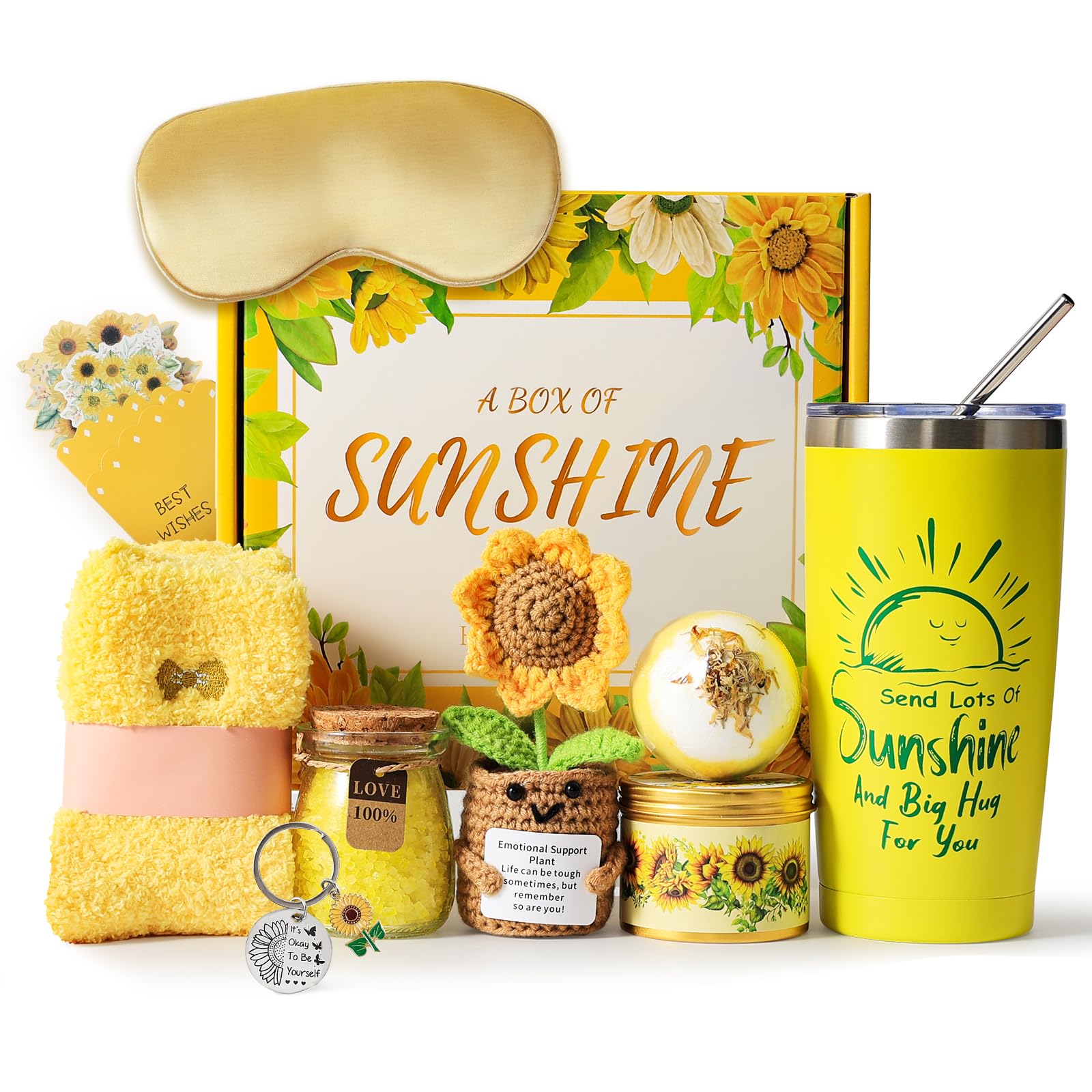 Get Well Soon Gift Baskets for Women, 10pcs Self-Care Package