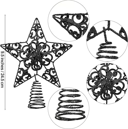 Miniatura 2 de Aneco - Decoración para árbol de Navidad (metal, 10 pulgadas)