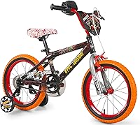 Vista 1 de Dynacraft Hot Wheels Boys BMX Bikes Sizes 12" - 18" for Ages 3-9 Years in red, Black, with Handlebar rev Grip Play Feature