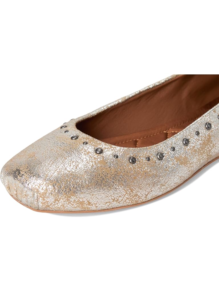 Gold Free People Grace Gems Ballet Flats