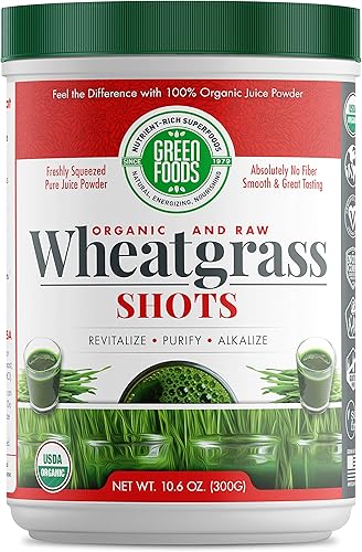 Miniatura 6 de Green Foods Wheat Grass Shot 30SRV ORG, 5.3 onzas