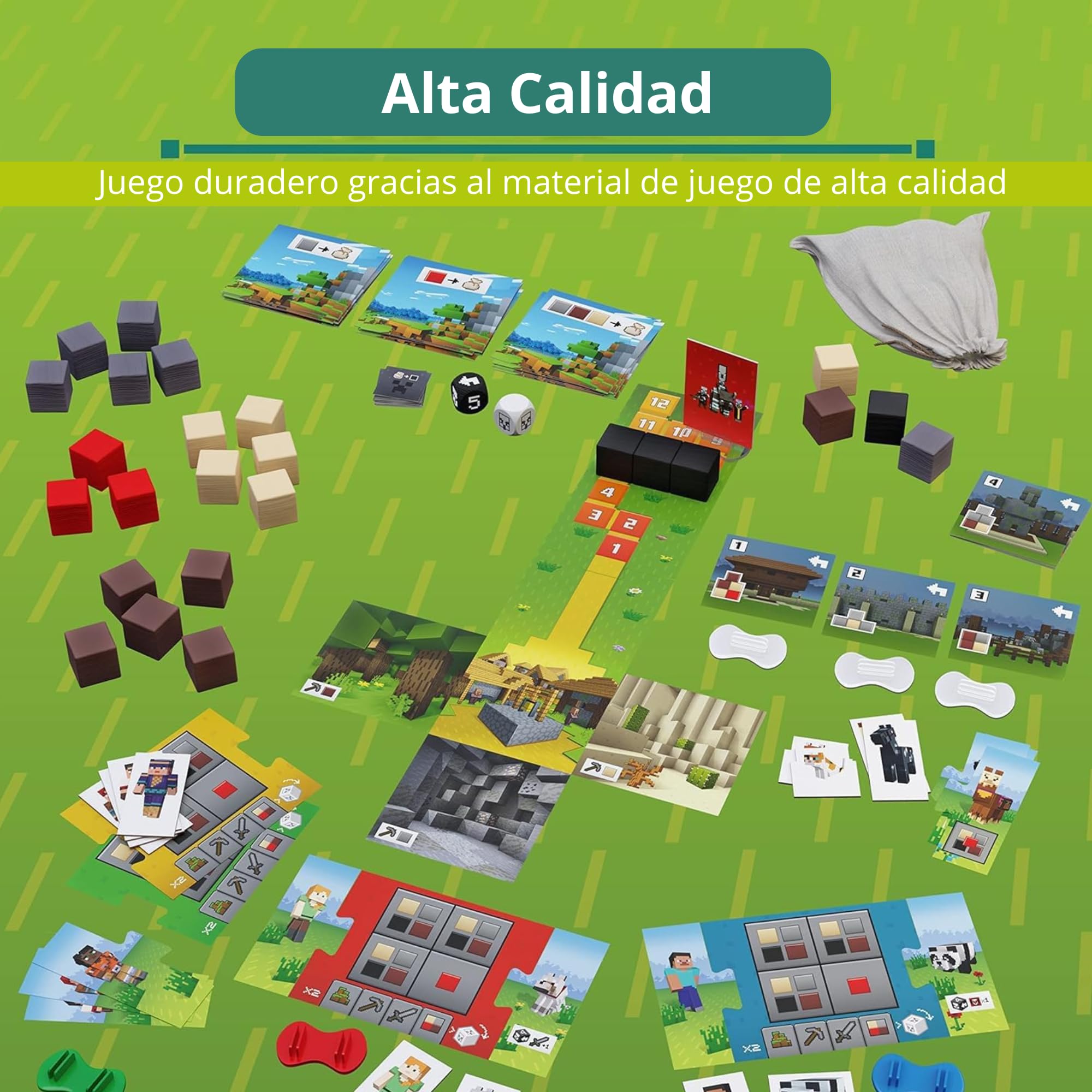 Ravensburger - Minecraft Heroes of The Village, Juego 7+, 2-4 Jugadores