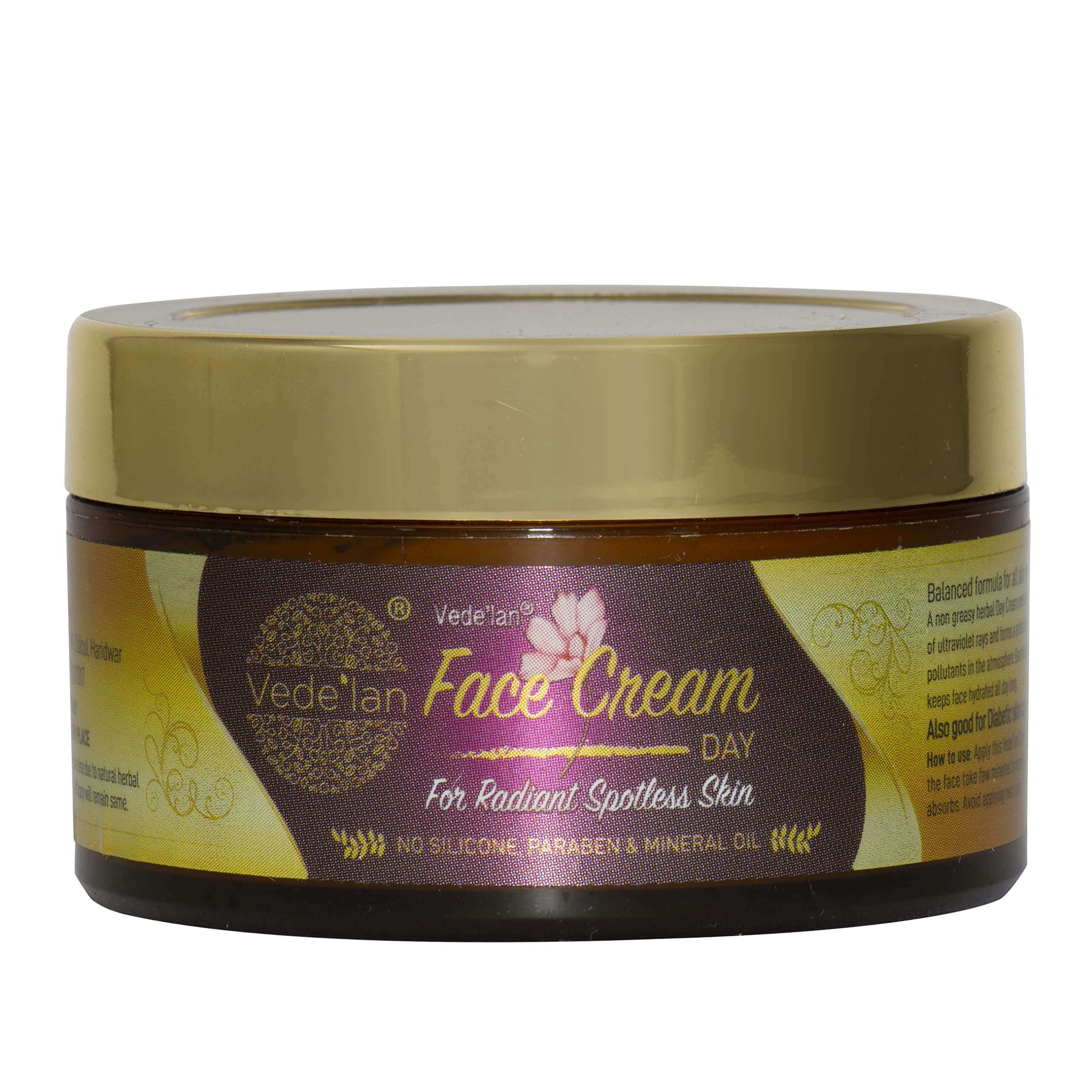 Vede'lan Ayurvedic Herbal Day Face Cream To Protect Face From Air Pollution & Weather Conditions (50 gram)