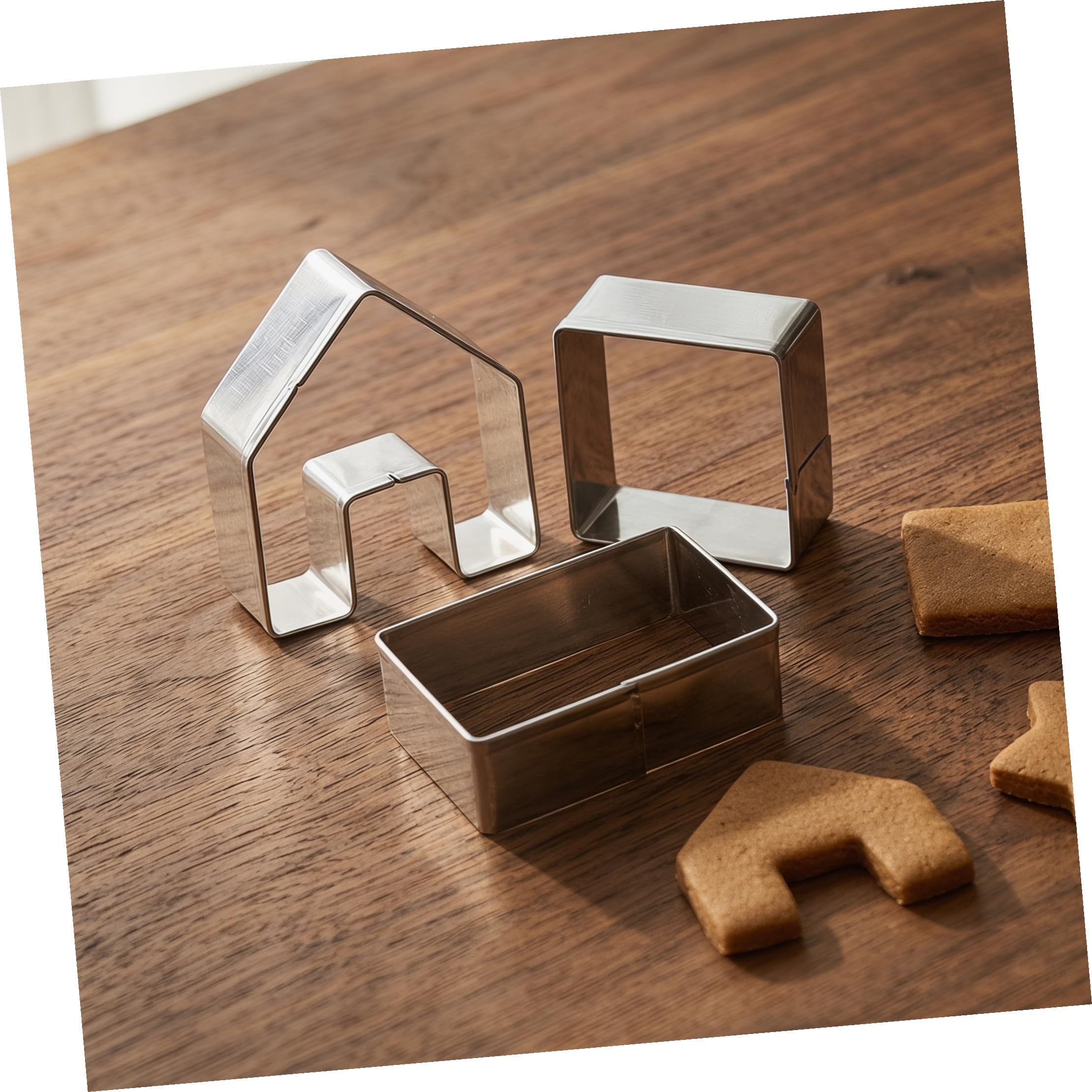 5 Juegos De Moldes Para Pasteles Cortadores De Galletas Mini Cortadores De Galletas De Casa De Jengibre Navideñas De Casa