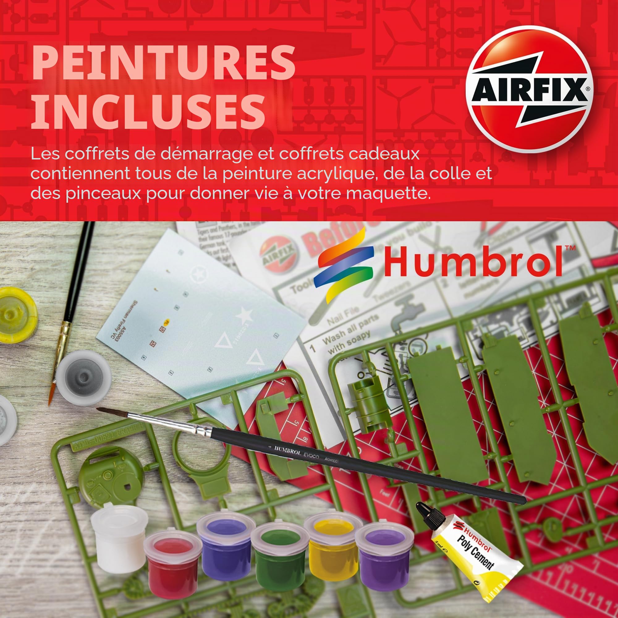 Maquettes d'avions AIRFIX - - Kit miniature A50182 Battle of Britain Memorial Flight, maquette d'avion en plastique à l'échelle 1-72 à construire pour adultes - Idée cadeau pour hommes