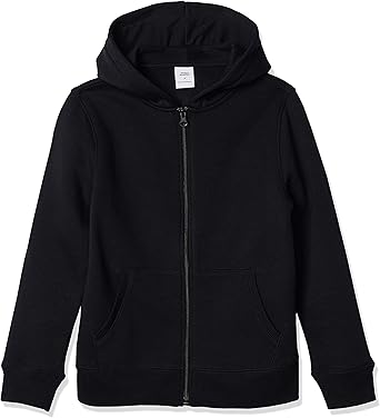 Amazon Essentials Boys and Toddlers Hooded Navy Blue Zip-Up Fleece Sweatshirt