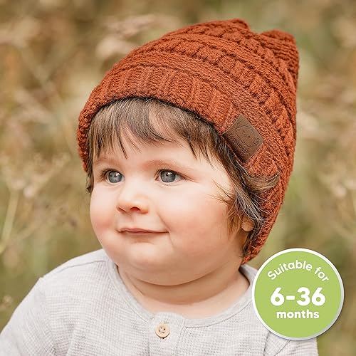 Vista 92 de KeaBabies 3-Pack Baby Beanies for Boys, Girls - Stretchy Knit Baby Hats, Cute Newborn Sweet Pea
