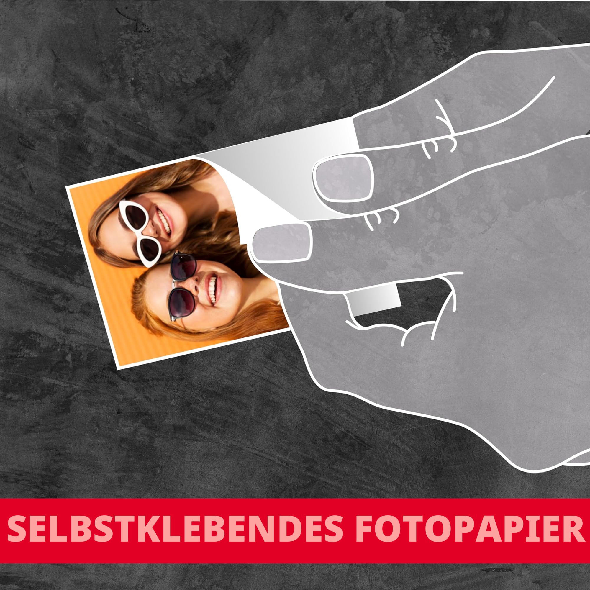 AGFA PHOTO Mini P.2 - Imprimante Portable Zink pour Photos Instantanées, Format 5x7,6 cm, Connexion Bluetooth, Compatible iOS/Android, 10 Feuilles Zink Incluses - Blanc