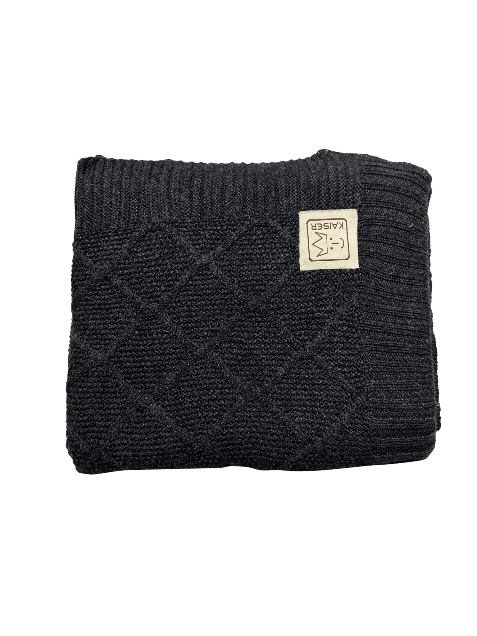 Kaiser 6521725 Wool – Coperta per neonati in 100% lana merino, traspirante, per neonati, per l'estate, neonati, coperta per il passeggino, coperta per l'ovetto, colore nero