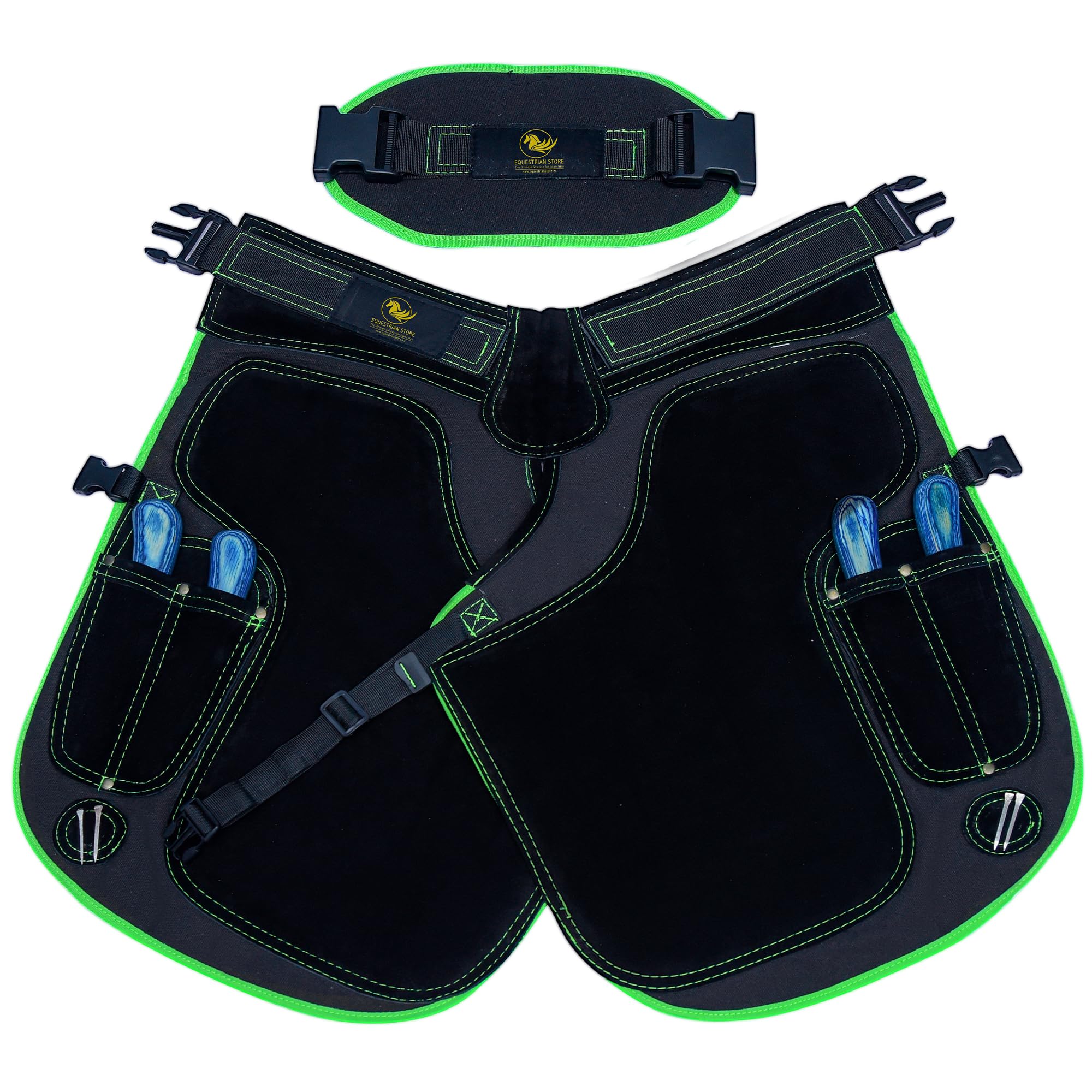 Aro de 65 cm con borde reforzado de piel para cuello de caballos