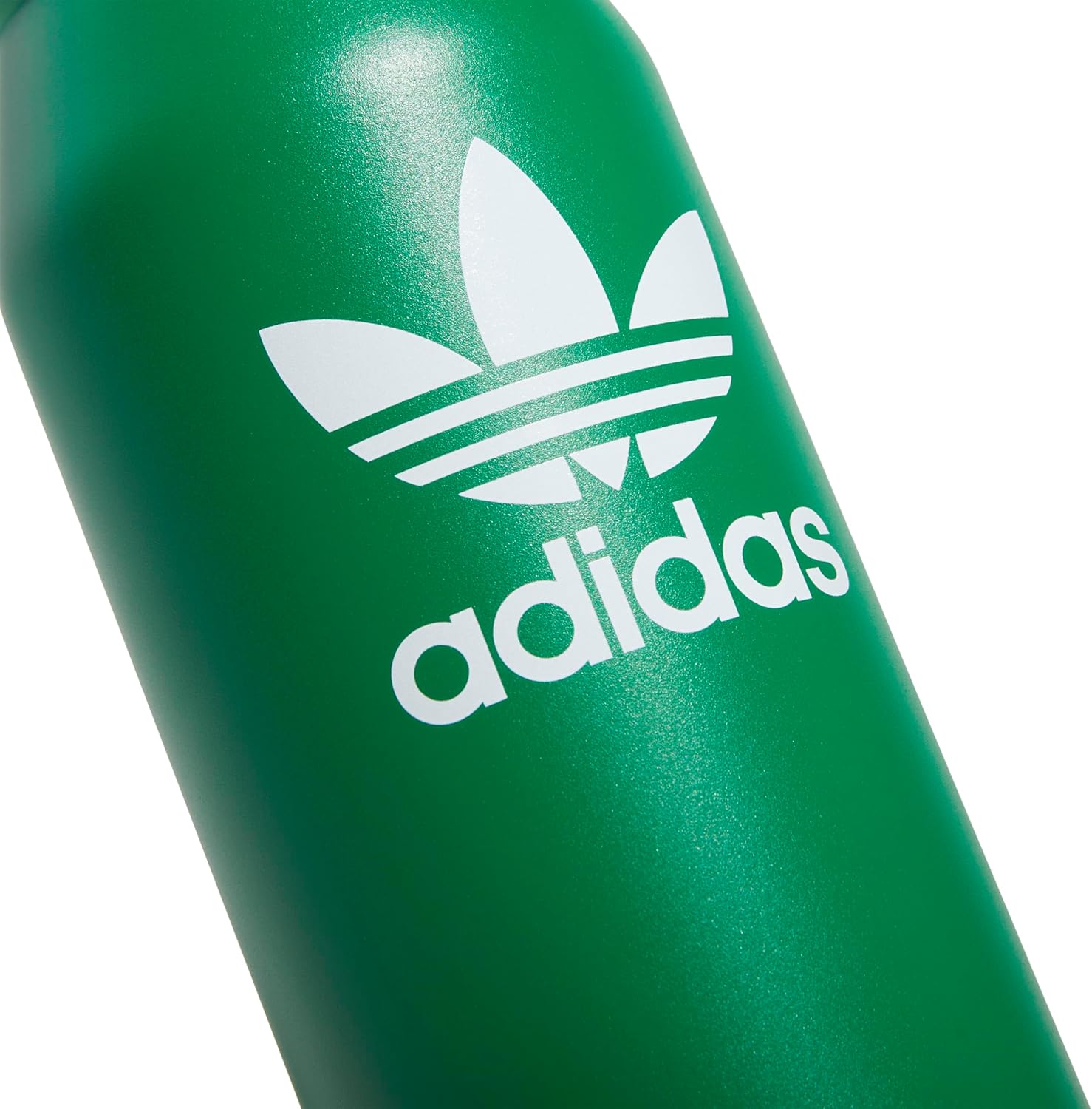 adidas Originals 1 Liter (32 oz) Metal Water Bottle, Hot/Cold Double-Walled Insulated 18/8 Stainless Steel, Green/White, 32 Ounces