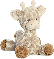 Aurora Snuggly Loppy Giraffe Baby Stuffed Animal - 8 Inch Soft Plush with Rattle, Floppy Legs for Grip & Cuddles