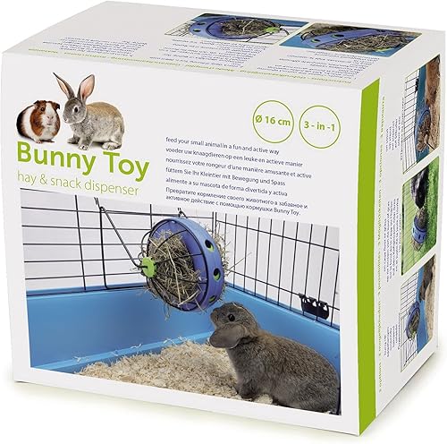 Savic 0195 Bunny Toy Ø 6.3 in, azul-negro