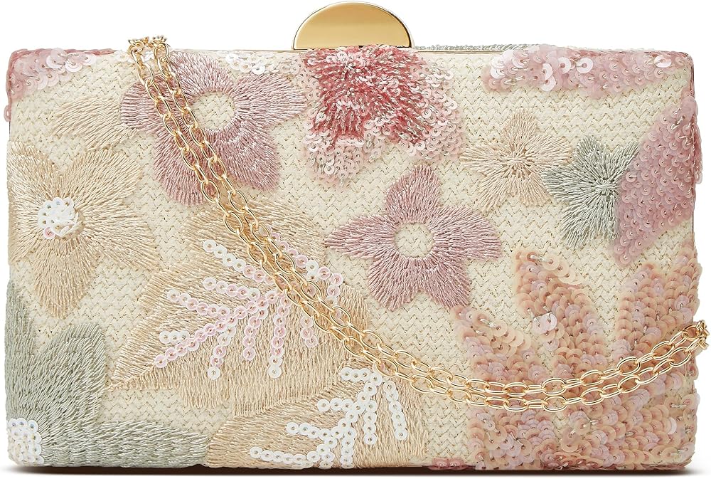 Powder Pink Beaded Bag