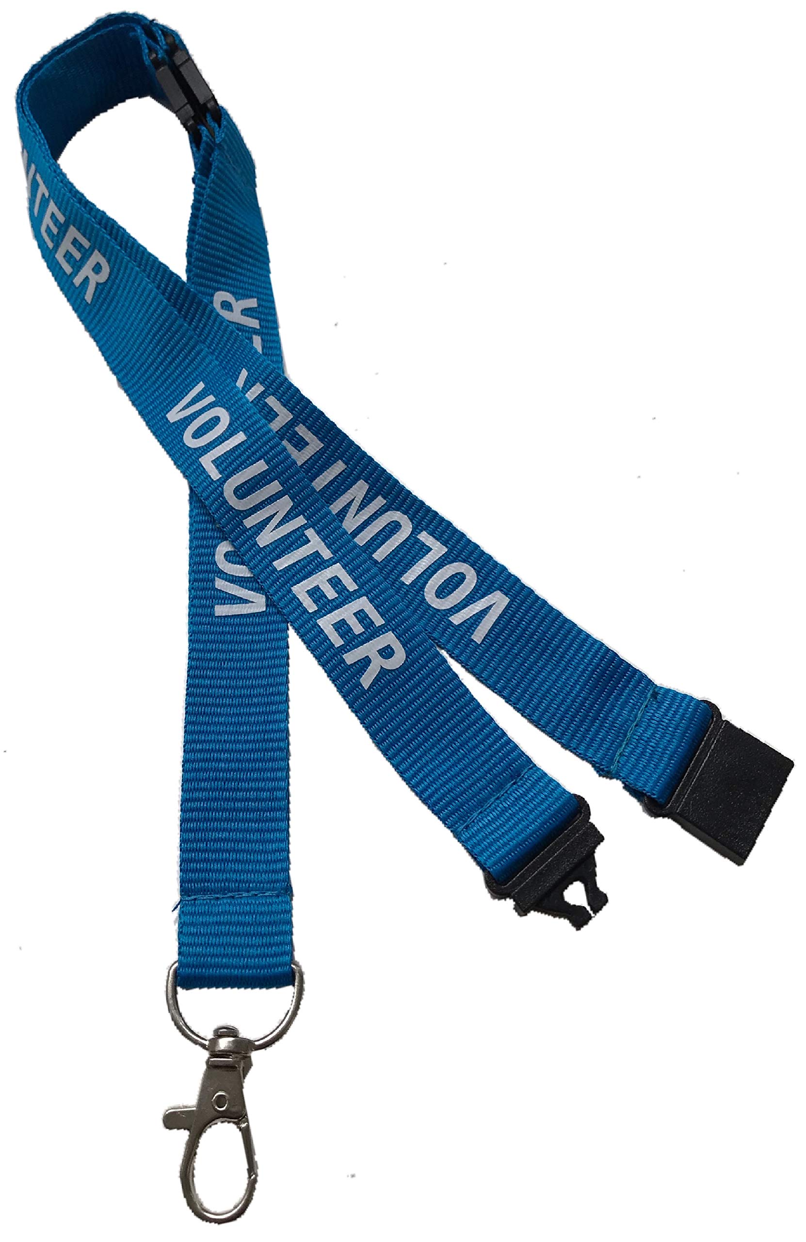 Pac Supplies Global Blue Volunteer Neck Lanyard With 3 Point Safety Breakaway