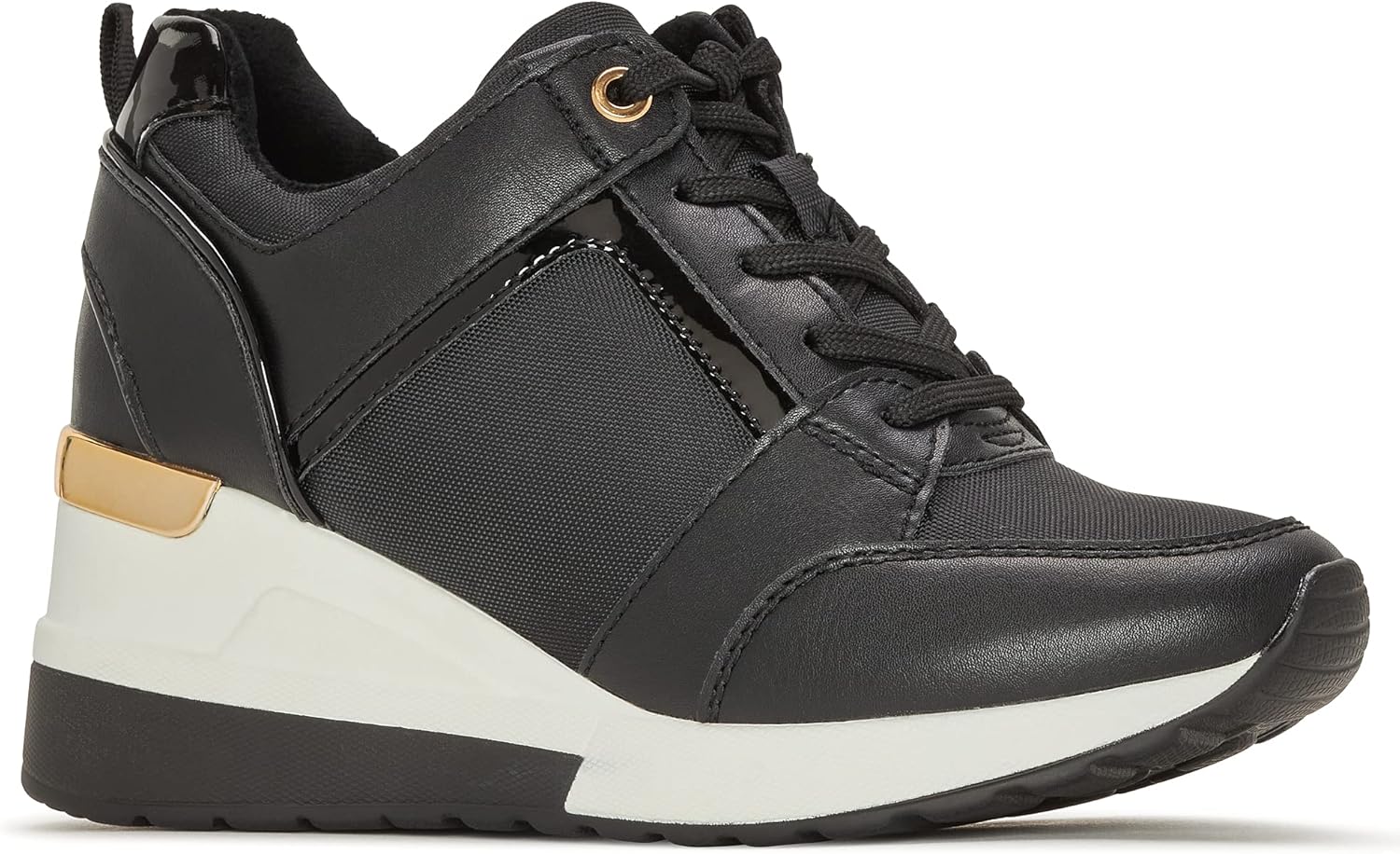 yellow wedge sneakers