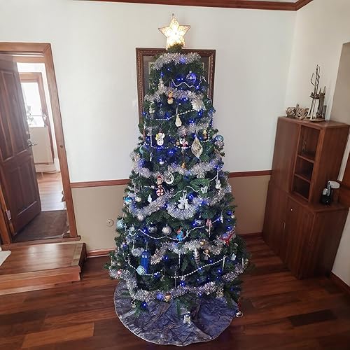 Miniatura 10 de Tira de luces de Navidad con 100 luces LED de 41 pies, cable verde, cadena de luces parpadeantes, enchufable, 12 modos para árbol de Navidad,