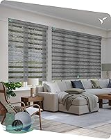 Vista 13 de Persianas motorizadas Yoolax con control remoto, persianas de cebra motorizadas compatibles con Alexa, persianas motorizadas para privacidad