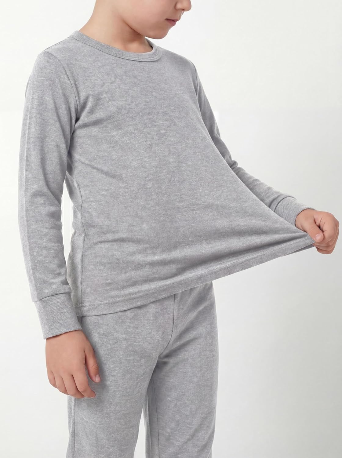 Andrew Scott Kids Base Layer Underwear Sets | Ultra-Soft Cotton Stretch | Girls - Boys | 3 Tops + 3 Bottoms