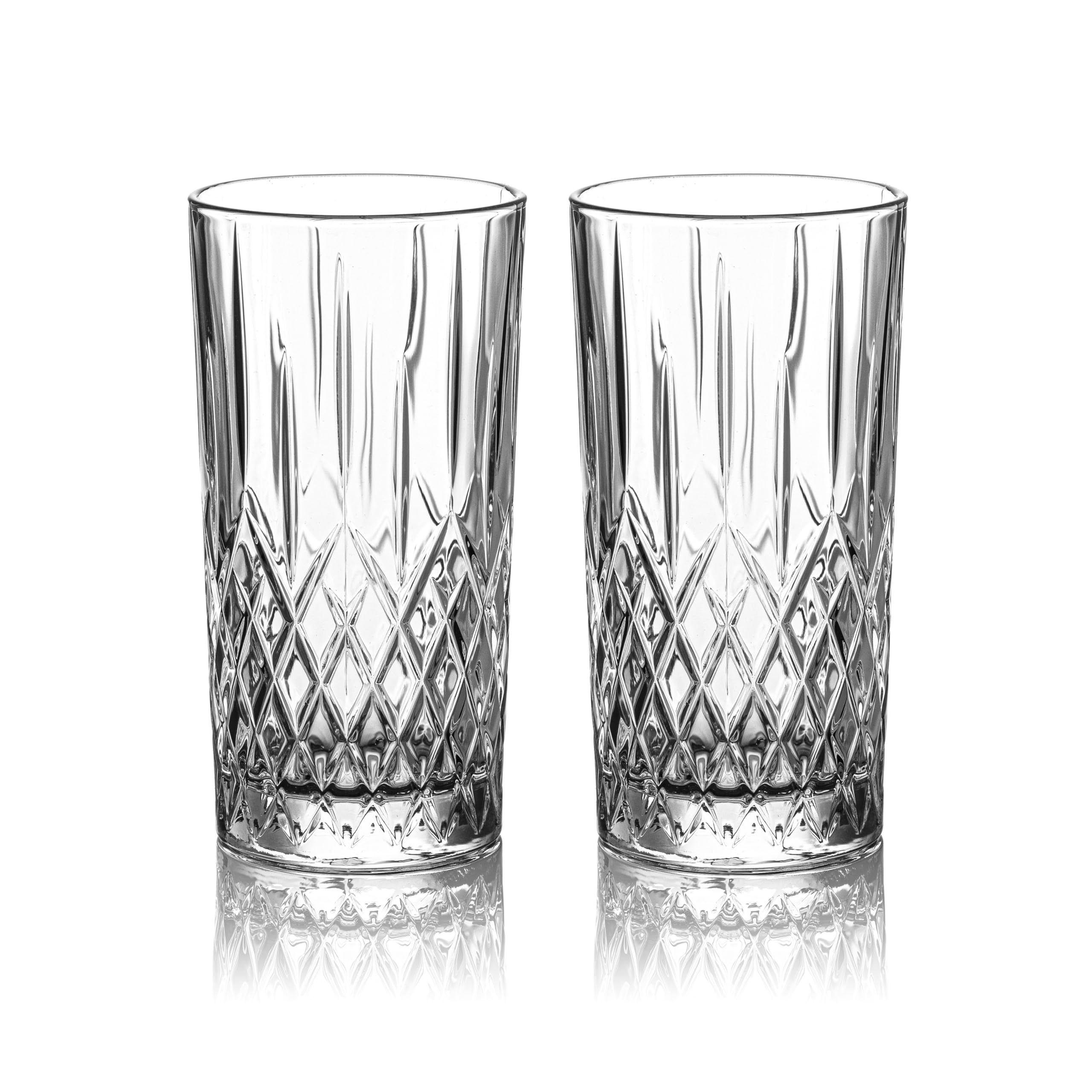 DIAMANTE Montreux - Juego de 4 vasos de cristal de alta calidad sin plomo