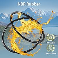 Vista 3 de Junta tórica de goma mejorada para evitar fugas, compatible con tapa de tanque de combustible de camión Peterbilt, juntas de anillo de tapa