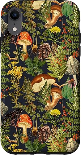 Miniatura 1 de iPhone XR setas bosques escena saúco hongos naturaleza shrooms caso