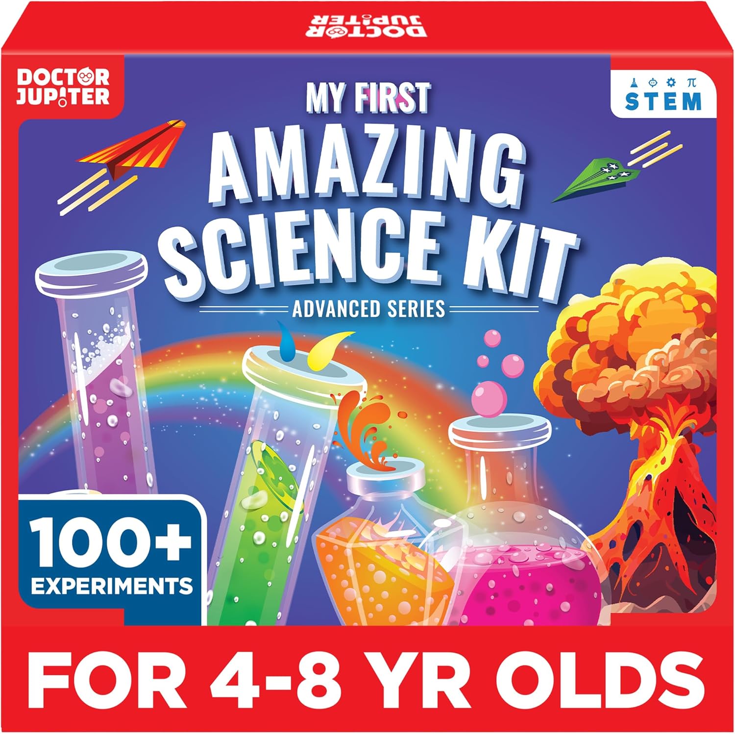 Doctor Jupiter My First Amazing Science Kit for Kids Ages 4-5-6-7-8 Ideas for 4+ Year Old Boys & Girls | Learning & Educational Projects | STEM Toy with 100+ Experiments - Amazon product rated Grade A