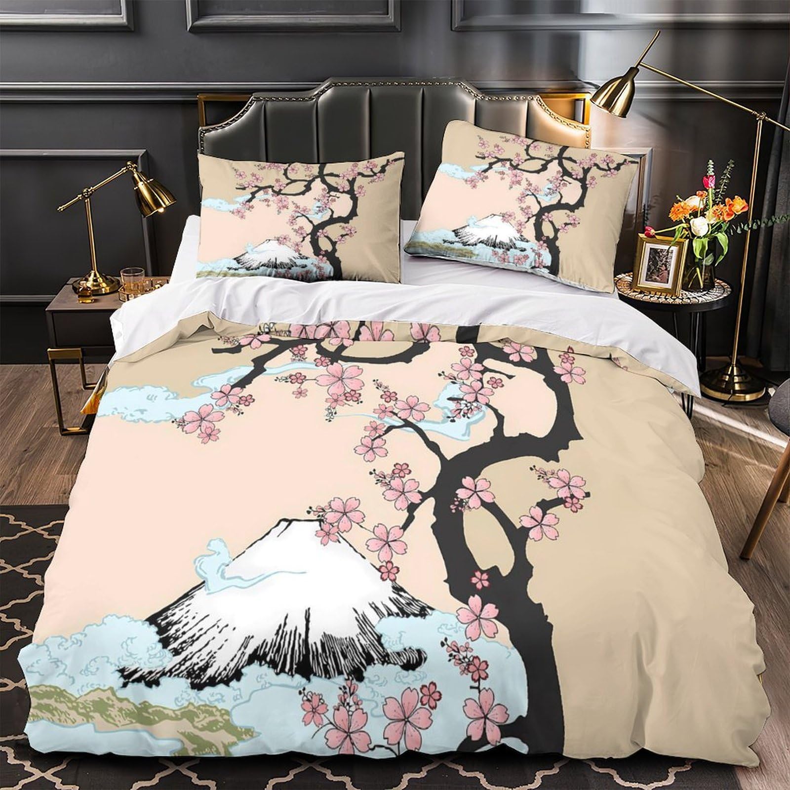 Housse de couette chat qui saute pour chambre d'ado motif 3D doux