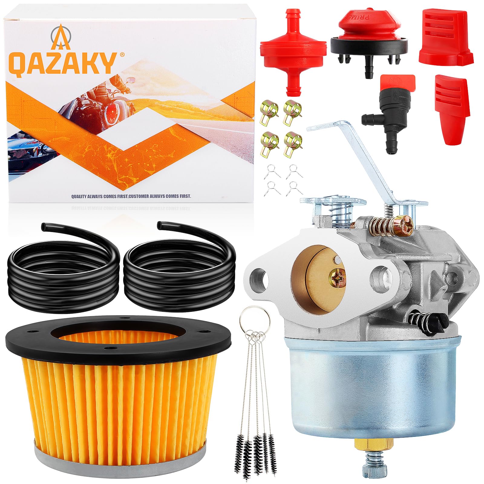 Qazaky Carburetor 632230 632272 Compatible With Tecumseh 631067 631067A 631828 631867 632019 632019A 632076 632235 632631 H30 H50 H60 Hh60 Hh70 5Hp 6Hp Snowthrower Snowblower Troy Bilt Sears Tiller