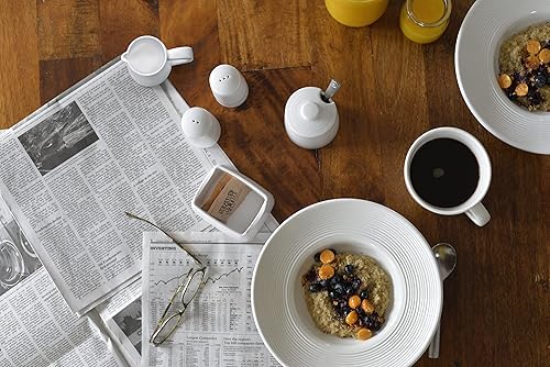 Miniatura 9 de TableCraft 10413 Pulito Collection - Juego de salero y pimentero, 1.25 onzas, 2 pulgadas de diámetro x 3.375 pulgadas de alto, melamina blanca con