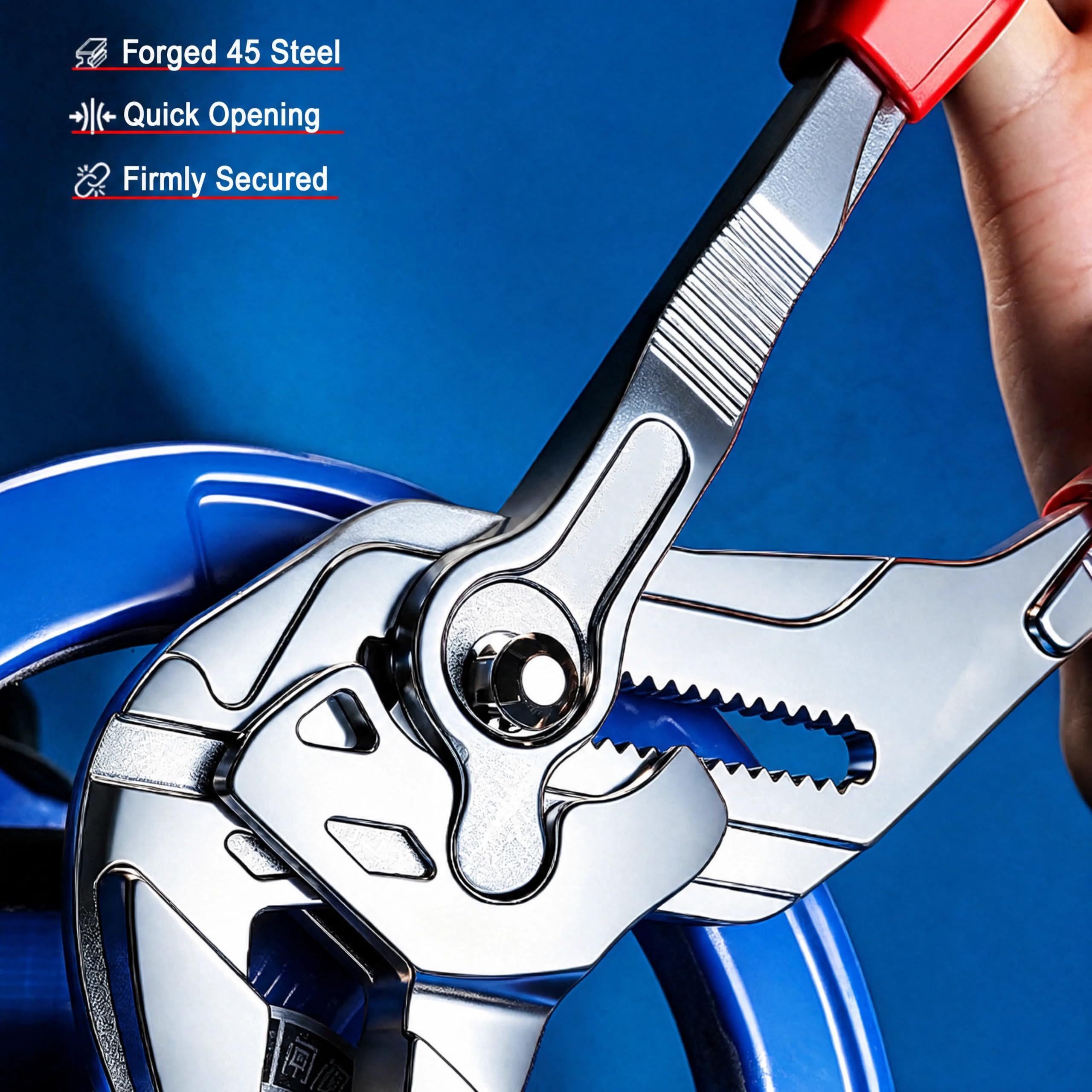 Mehrpositions Gelenkzange mit gezahntem, 12 INCHES