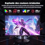 KOORUI G2721E Ecran PC Gamer 27 Pouces, 320Hz, Fast IPS, QHD 1440P Ecran Gaming, 1ms, HDR 400, Adaptive Sync,Compatible VESA 75 * 75mm, HDMI 2.0/DP1.4, Réglage Ergonomique - 2