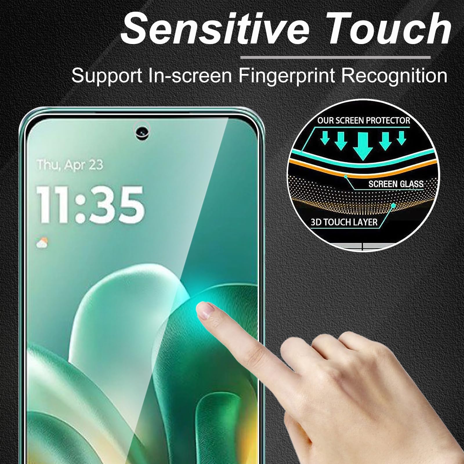 smartect TPU Pellicola Protettiva 2 Pezzi per Motorola Edge 60 Neo | Schermo Protettivo HD Anti Graffio, Senza Bolle, Ultra Trasparente, Compatible Impronte Digitali, Compatible Cover smartect TPU Pellicola Protettiva 2 Pezzi per Motorola Edge 60 Neo | Schermo Protettivo HD Anti Graffio, Senza Bolle, Ultra Trasparente, Compatible Impronte Digitali, Compatible Cover