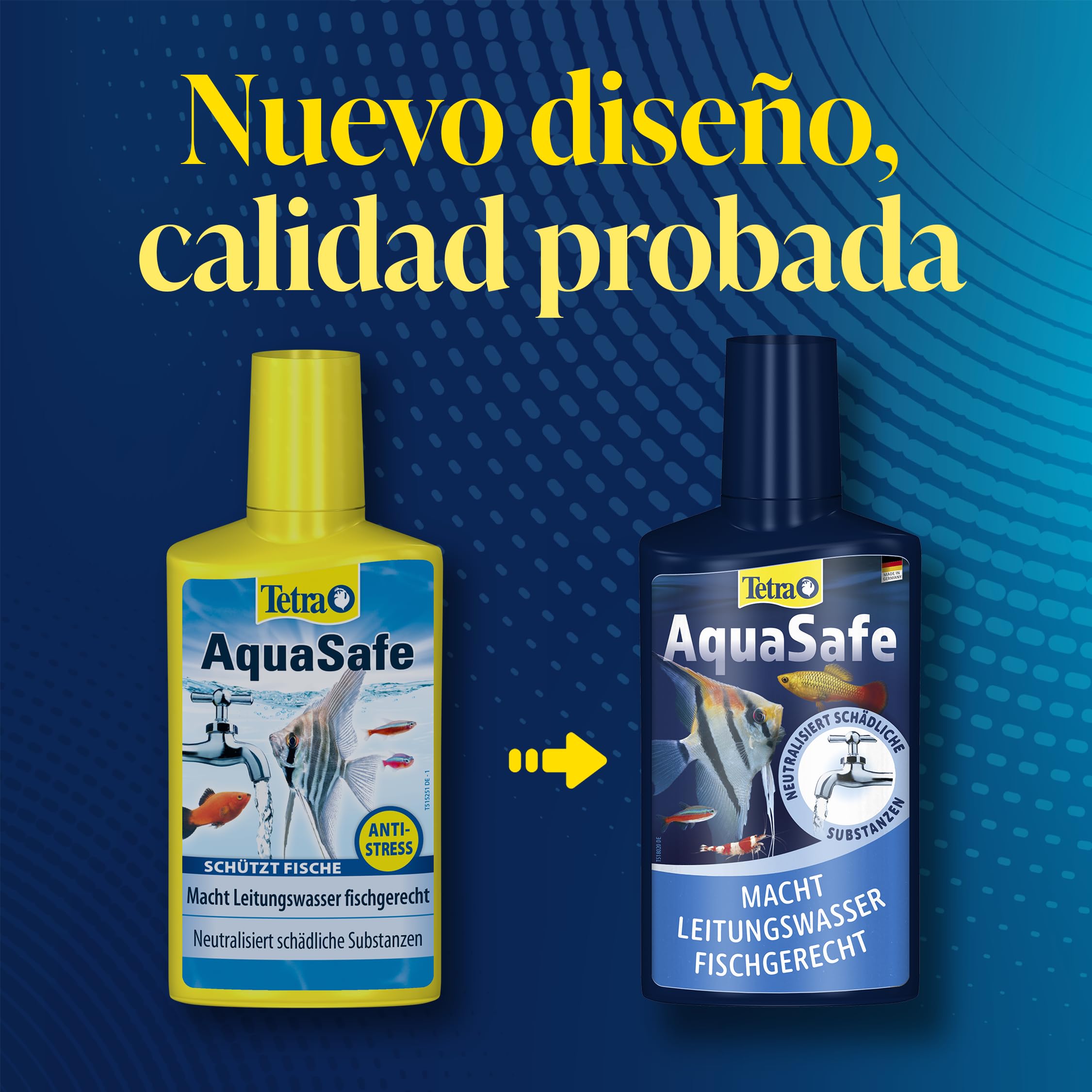 Tetra AquaSafe para Agua de Acuario Natural y Apta para Peces, Neutraliza las Sustancias Nocivas del Agua del Grifo, Bidón de 5 l