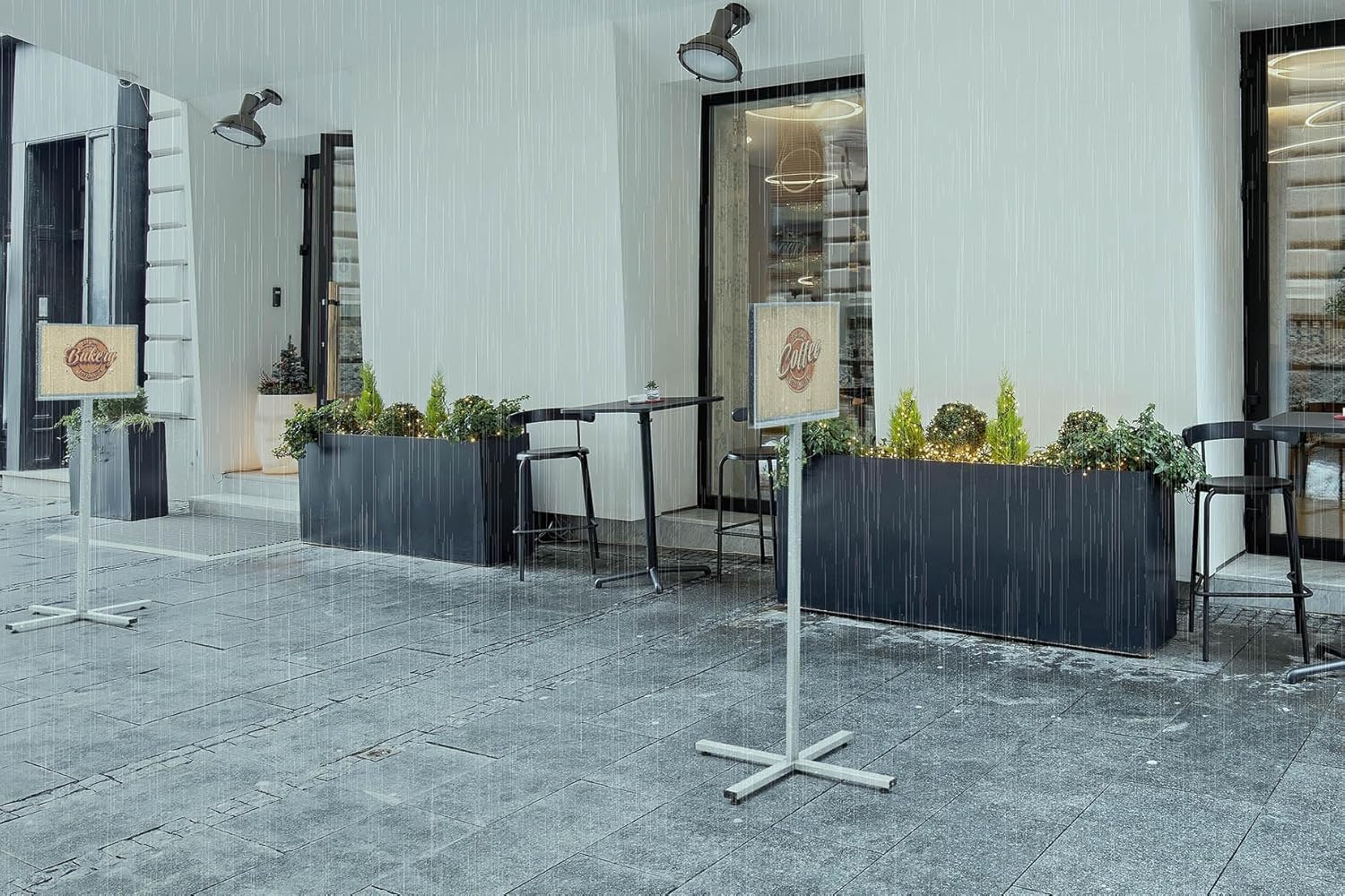 Durable Supporto per informazioni OUTDOOR A3, incl. 2 tasche magnetiche impermeabili, resistenti alle intemperie e stabilizzate UV, antracite/grigio, 502957