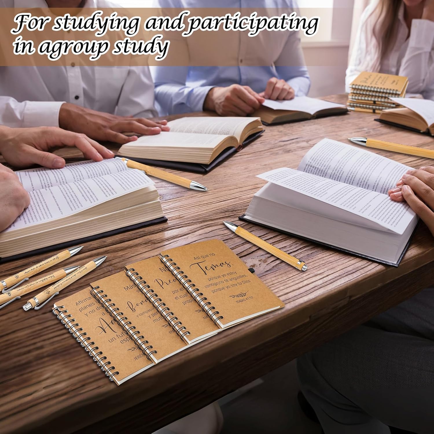 80 Pcs Bulk Spanish Christian Spiral Notebook Gift with Bible Verse Pen Spanish Christian Journal Small Religious Prayer Journal Inspirational Thank You Gift for Women Men Staff - Image 6