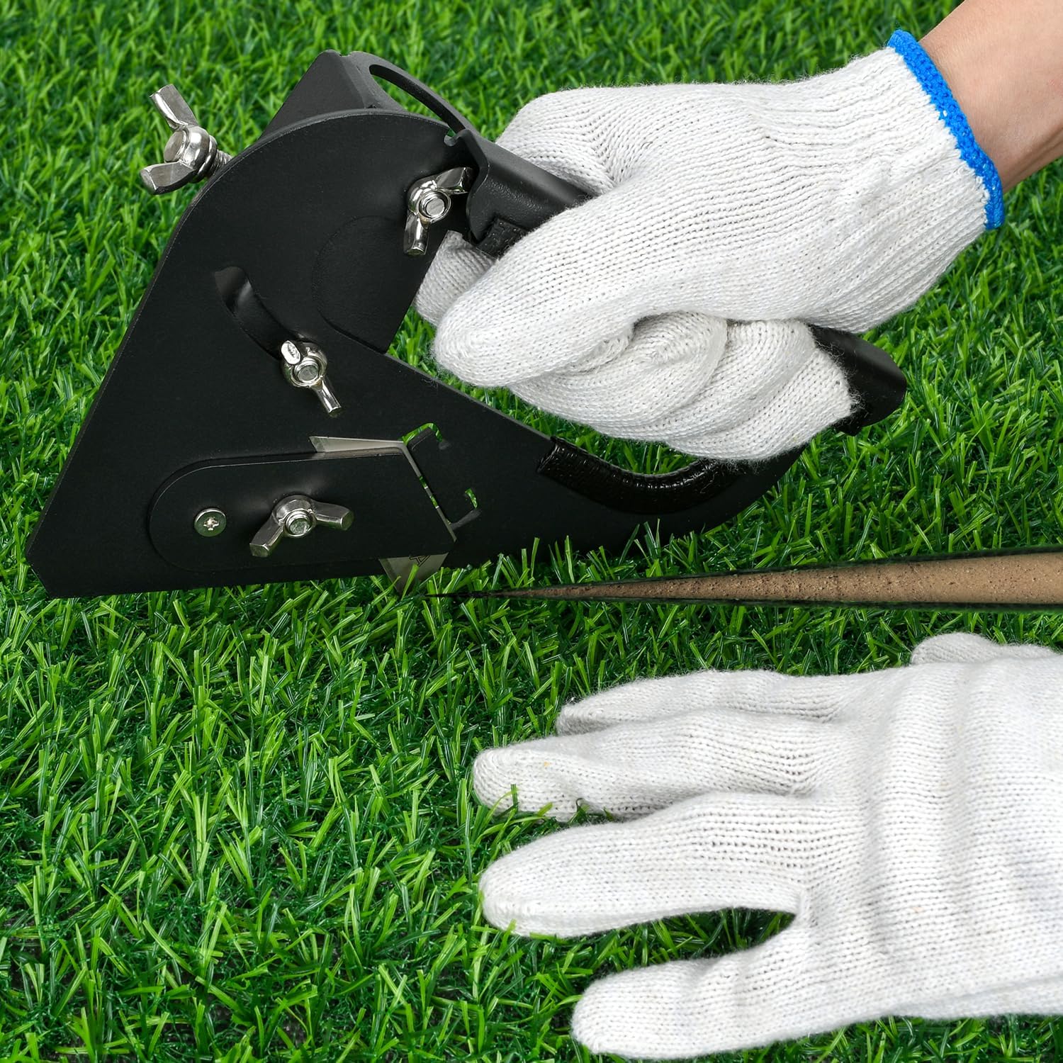 TOPOWN Artificial Grass Installation Tool Turf Trimmer, Fake Turf Installation Tool Artificial Grass Trimmer, Synthetic Lawn Installation Turf Cutter, Fake Grass Installation Kit, Handy & Quick-Use