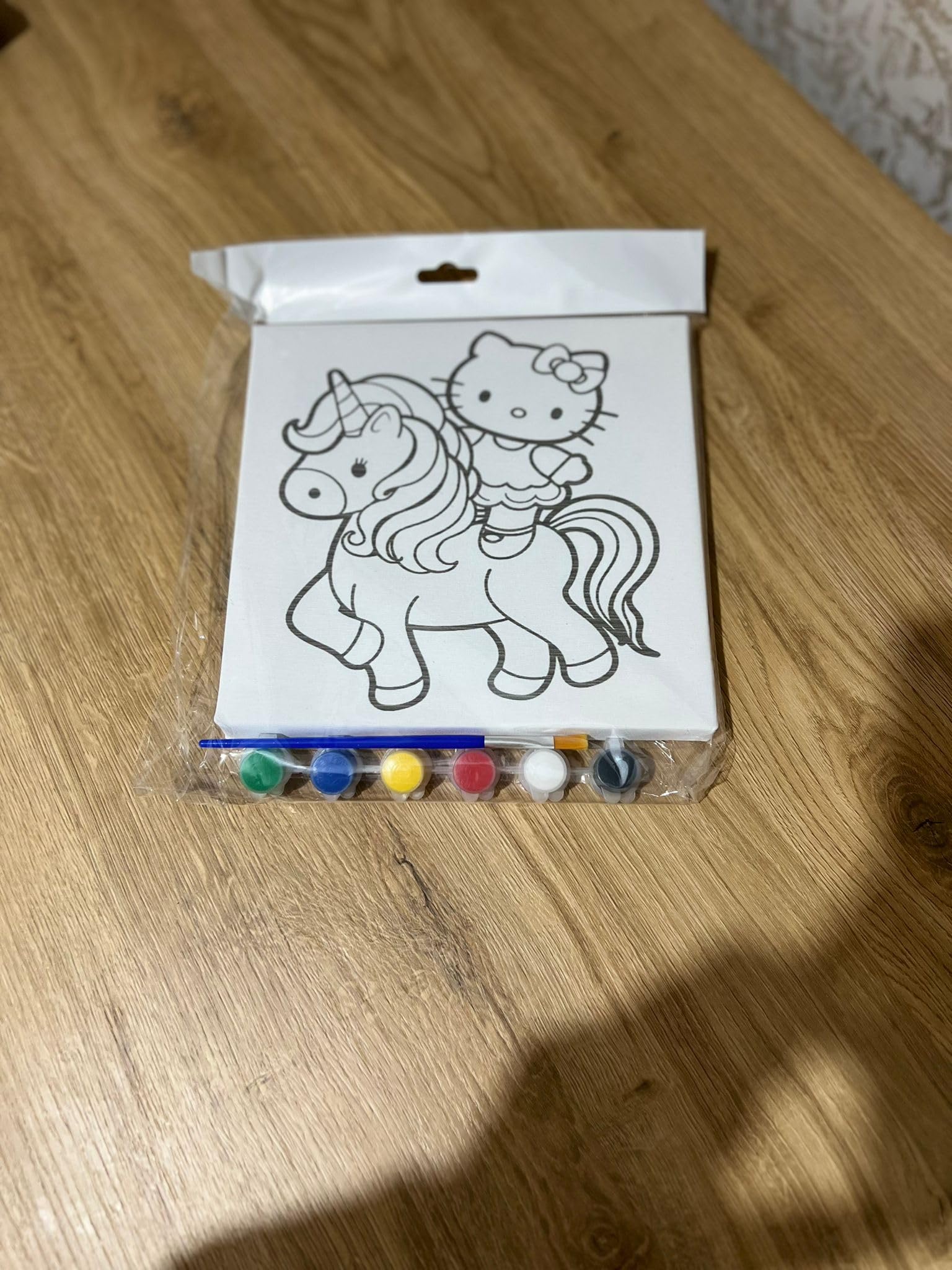 15x15 cm Çocuk Tuval Seti 6’lı | Boya ve Fırça Dahil