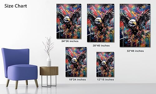 Miniatura 65 de ANRUOXI Graffiti - Lienzo decorativo para pared, diseño abstracto retro, pintura urbana moderna, póster de decoración de pared de zapatos para