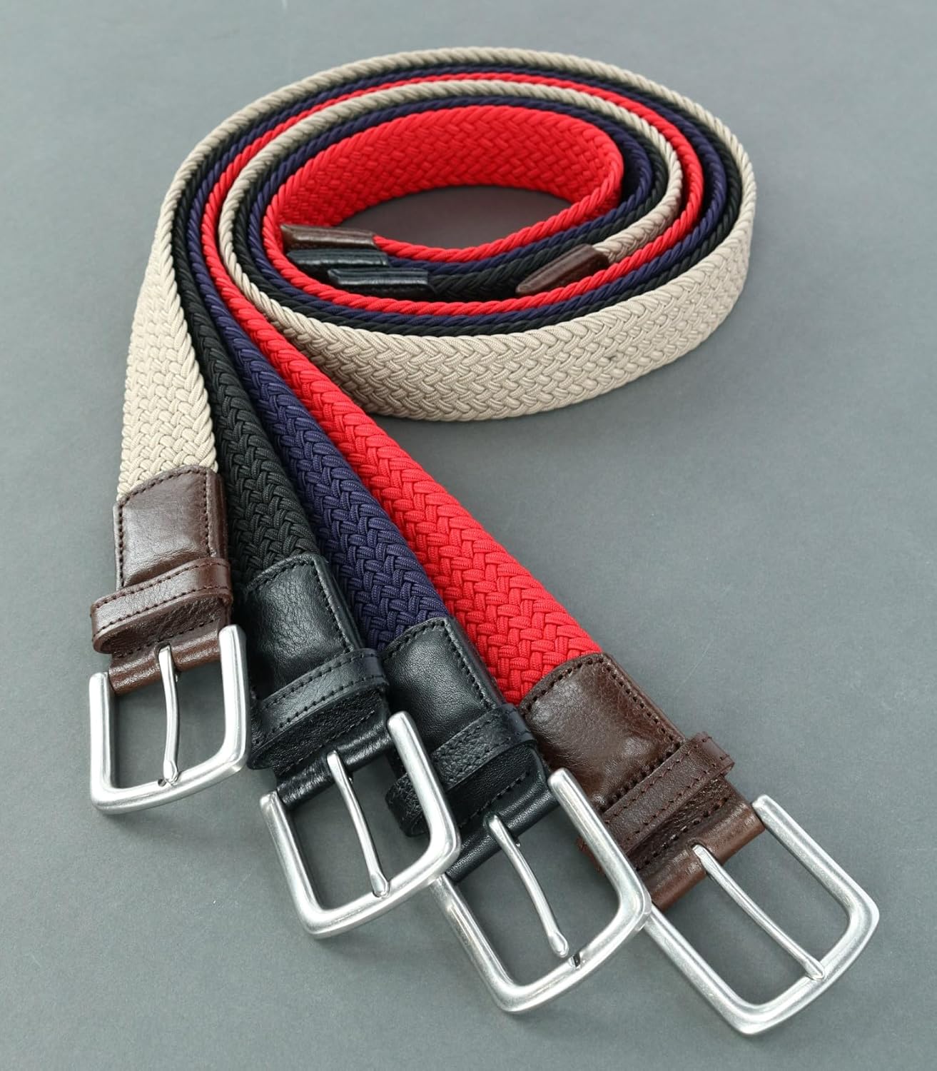 Trafalgar Riverside Solid Stretch Weave Belt - Image 4