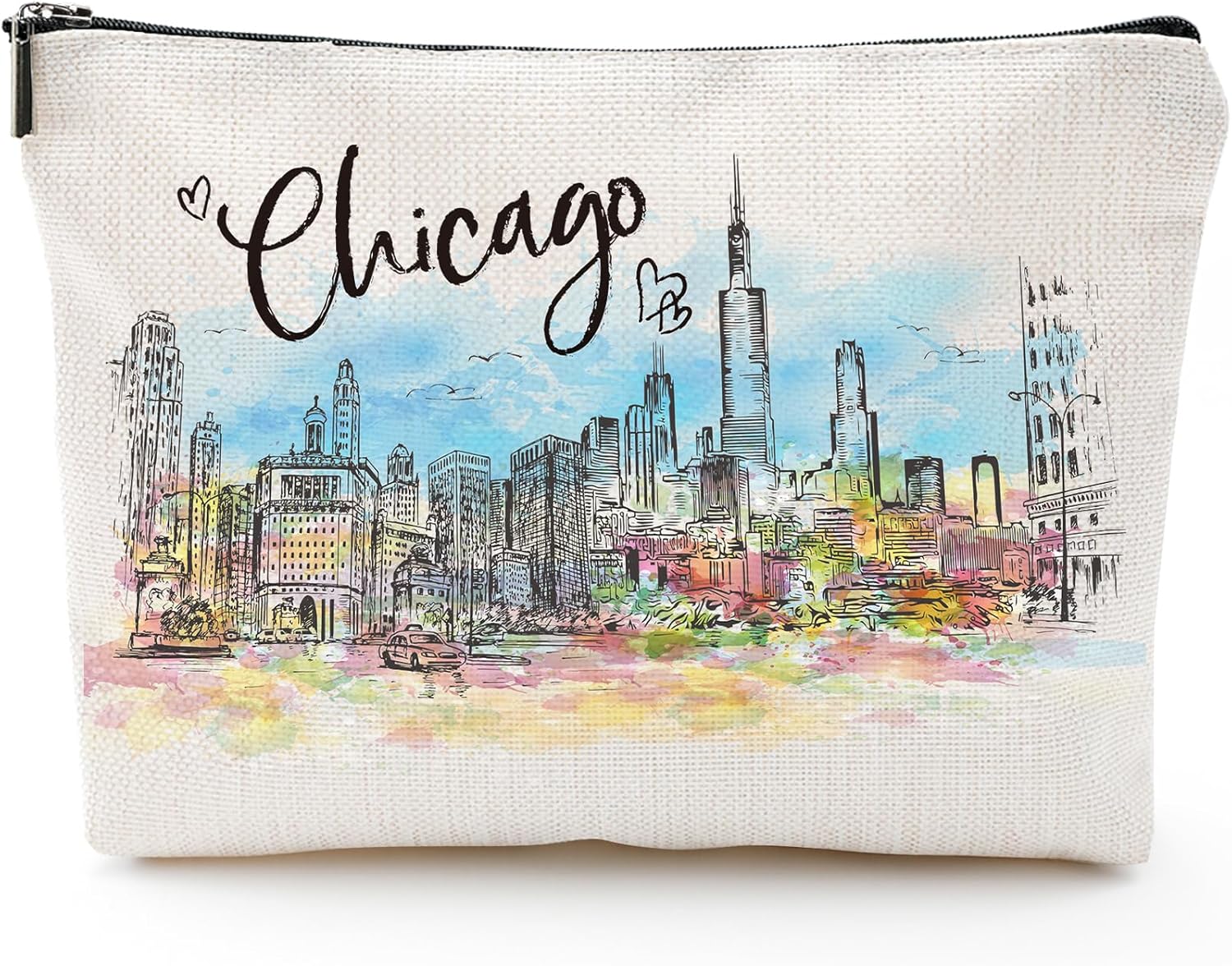 Amazon.com: Sitsink Chicago Souvenirs Travel Essentials - Watercolor ...