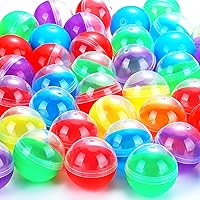 Vista 1 de Sosation 150 Pcs 1.26 Inch Gumball Vending Machine Capsules Empty Round Plastic Containers for Prizes Party Favors (Stylish Color)