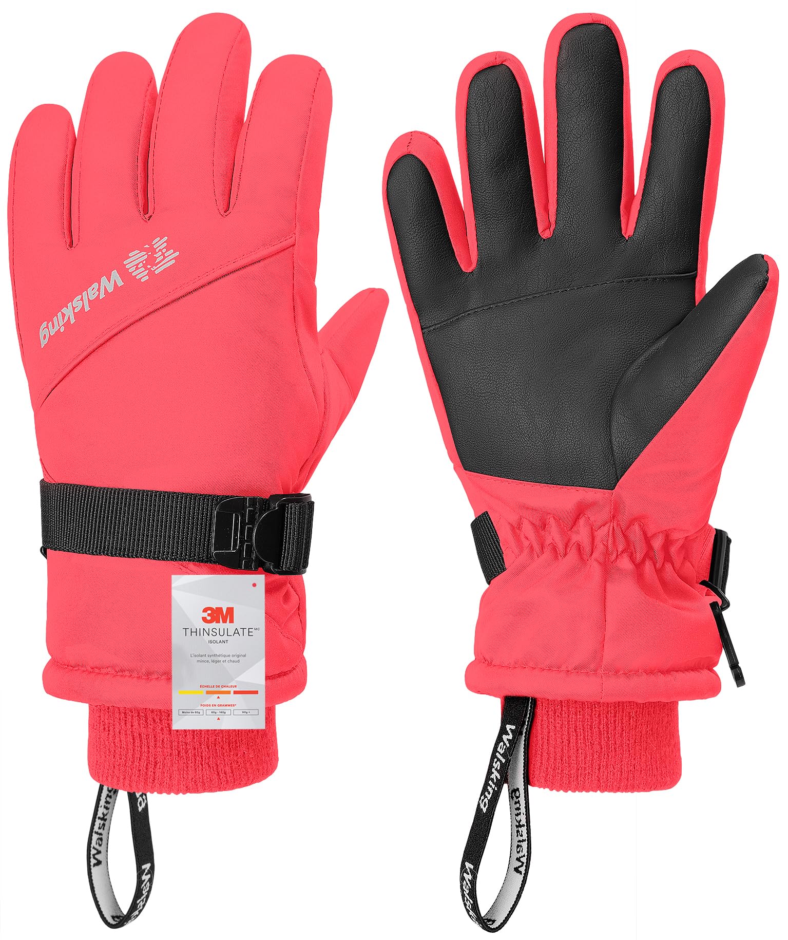 Kids Winter Gloves-3M Thinsulate Snow Waterproof Ski Cold Weather Insulated Outdoor Snowboard Gloves for Boys Girls Youth